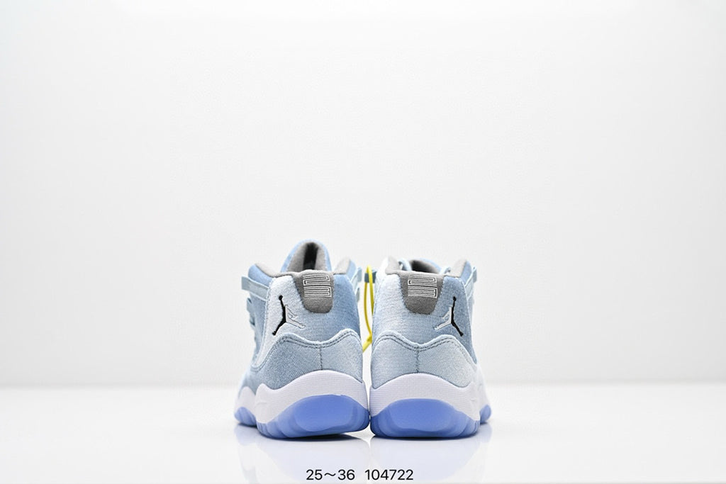 Joe 11 high-top high-quality children's shoes" basketball" light blue"