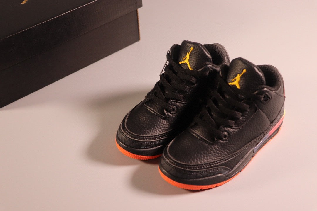 Jordan AJ3 children's shoes" black, orange"