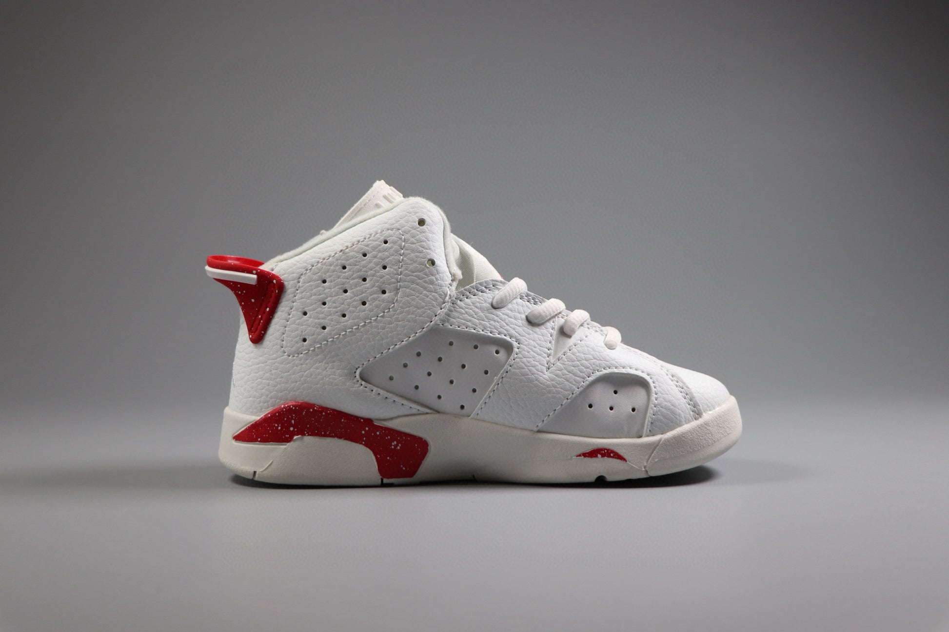 Joe 6 children's basketball shoes " white, & red"
