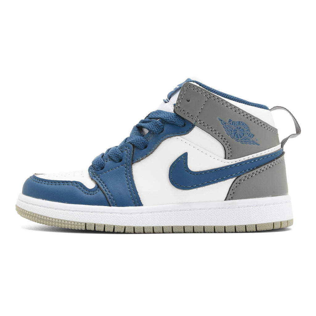 AJ-112" white, blue, gray"