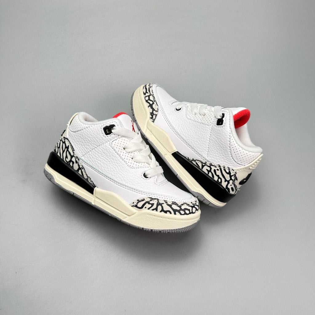 Jordan 3 children's shoes" white,cream"