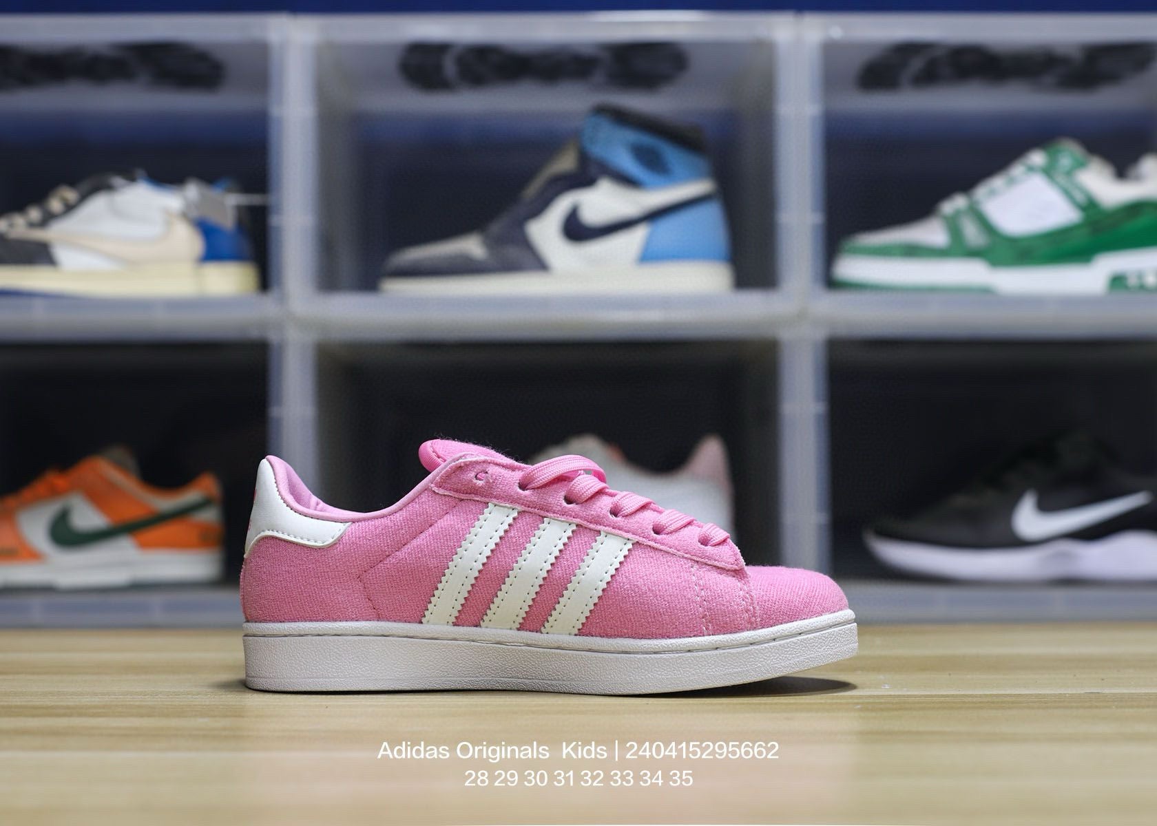 Adidas clover pig leather sneakers " pink"