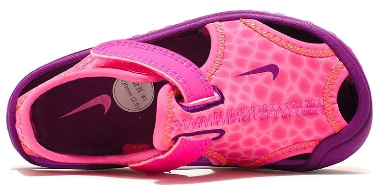 Nike children's closed toe sandals " pink"