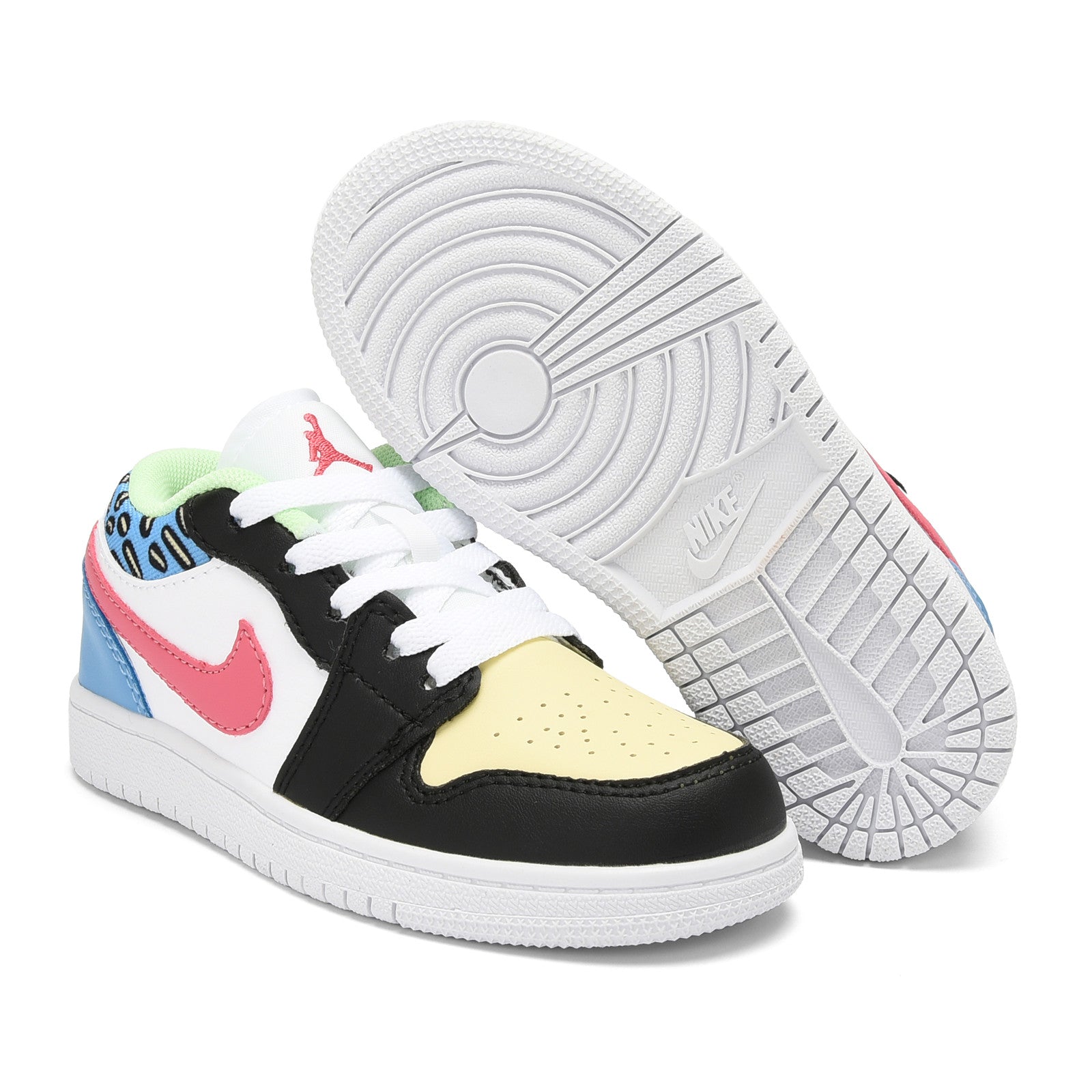 Qiaoyi low-top shoelaces" white, black, yellow, blue"