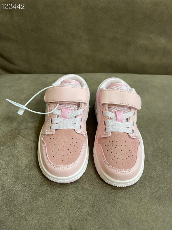 AIR JORDAN 1 low-top Velcro" pink, light pink"