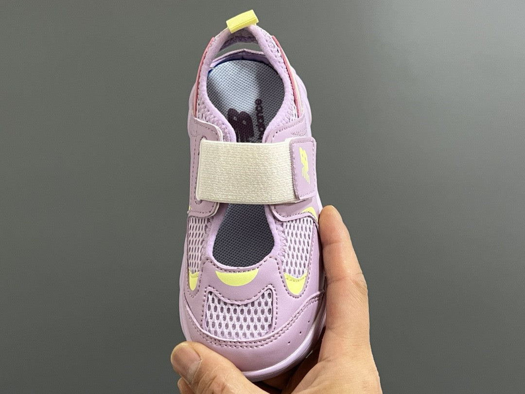 NB new 920 Mary Jane mesh stitching Velcro children's sandals" Purple"
