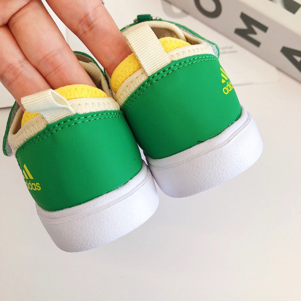 Adidas Baotou shell toe Bingdundun" Cream, white , & green"