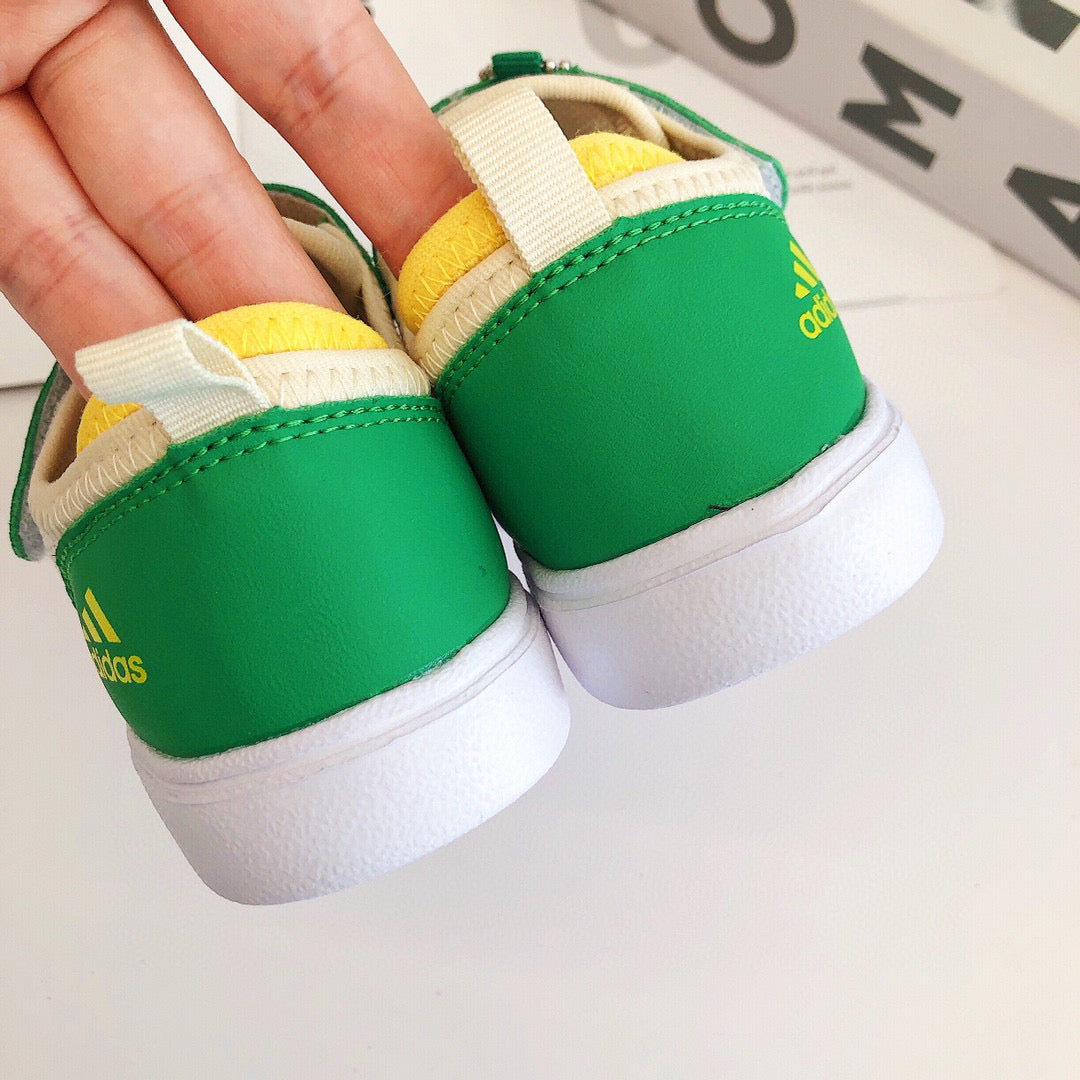 Adidas Baotou shell toe Bingdundun" Cream, white , & green"