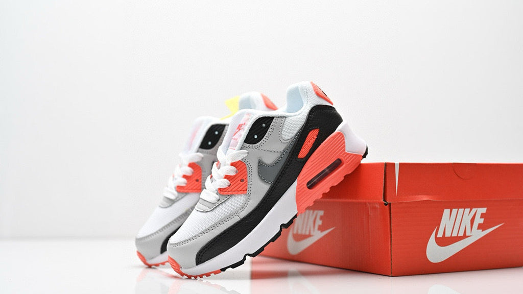 Cushion Children's Shoes " White, & orange"