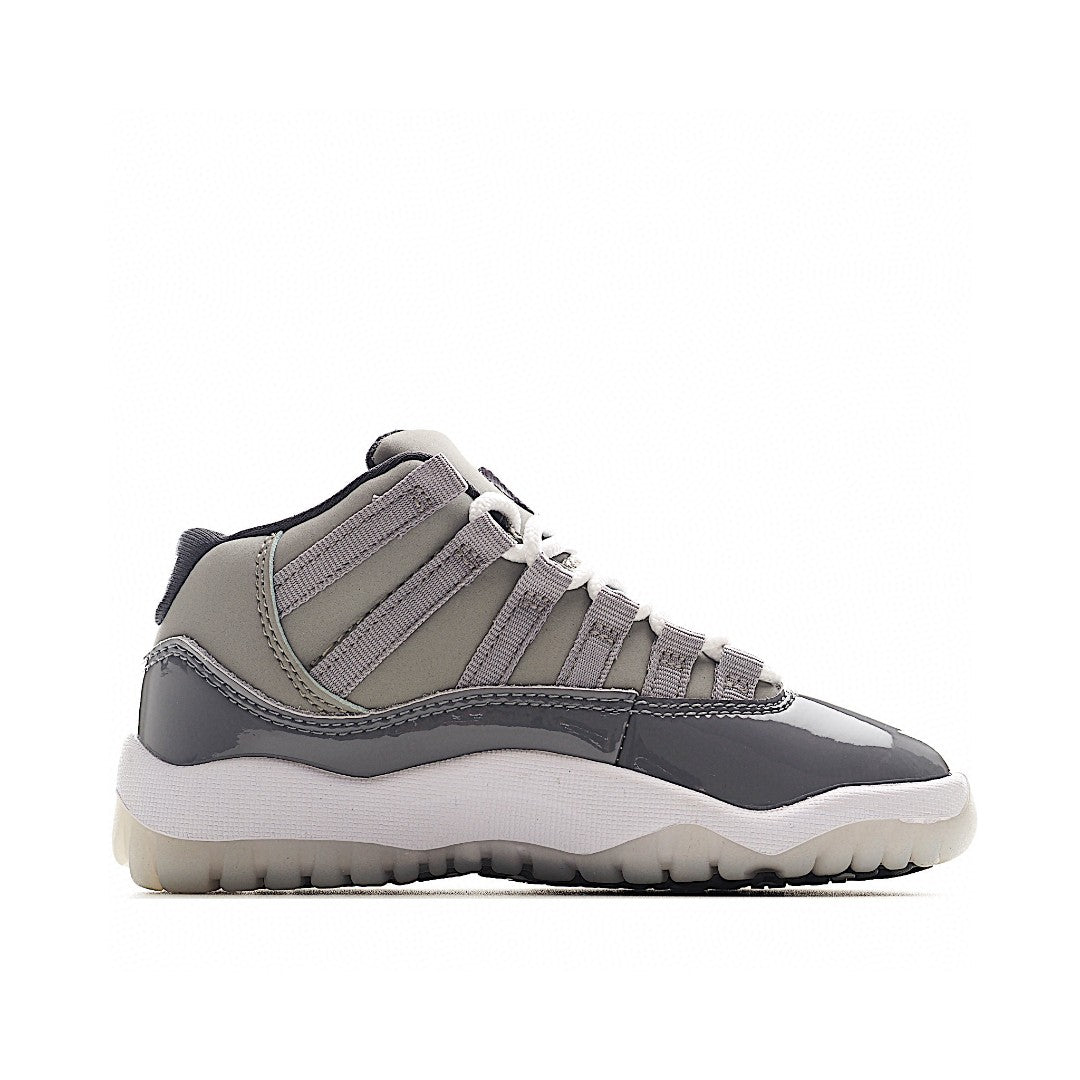 The classic AJ11 is back, mid-top" gray"