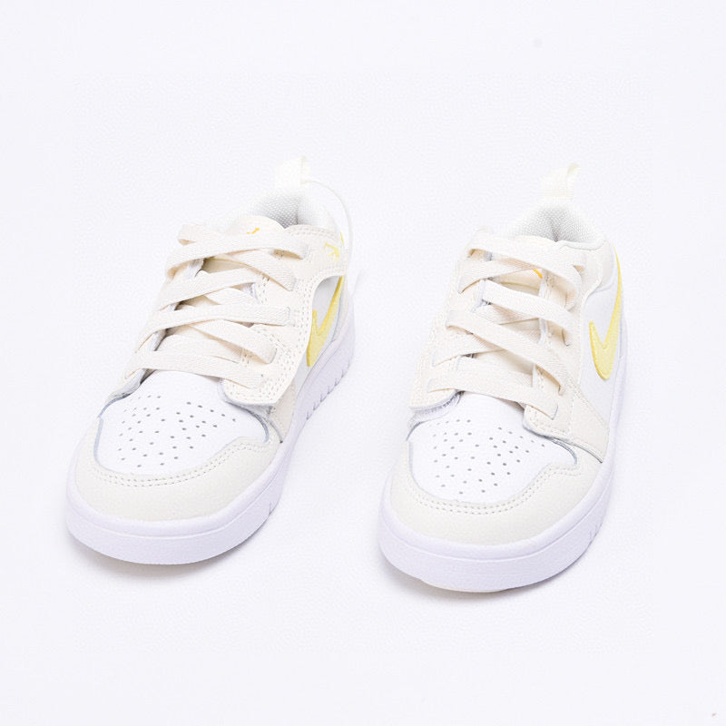 Joe 1 magic buckle children's shoes" white, cream, yellow"