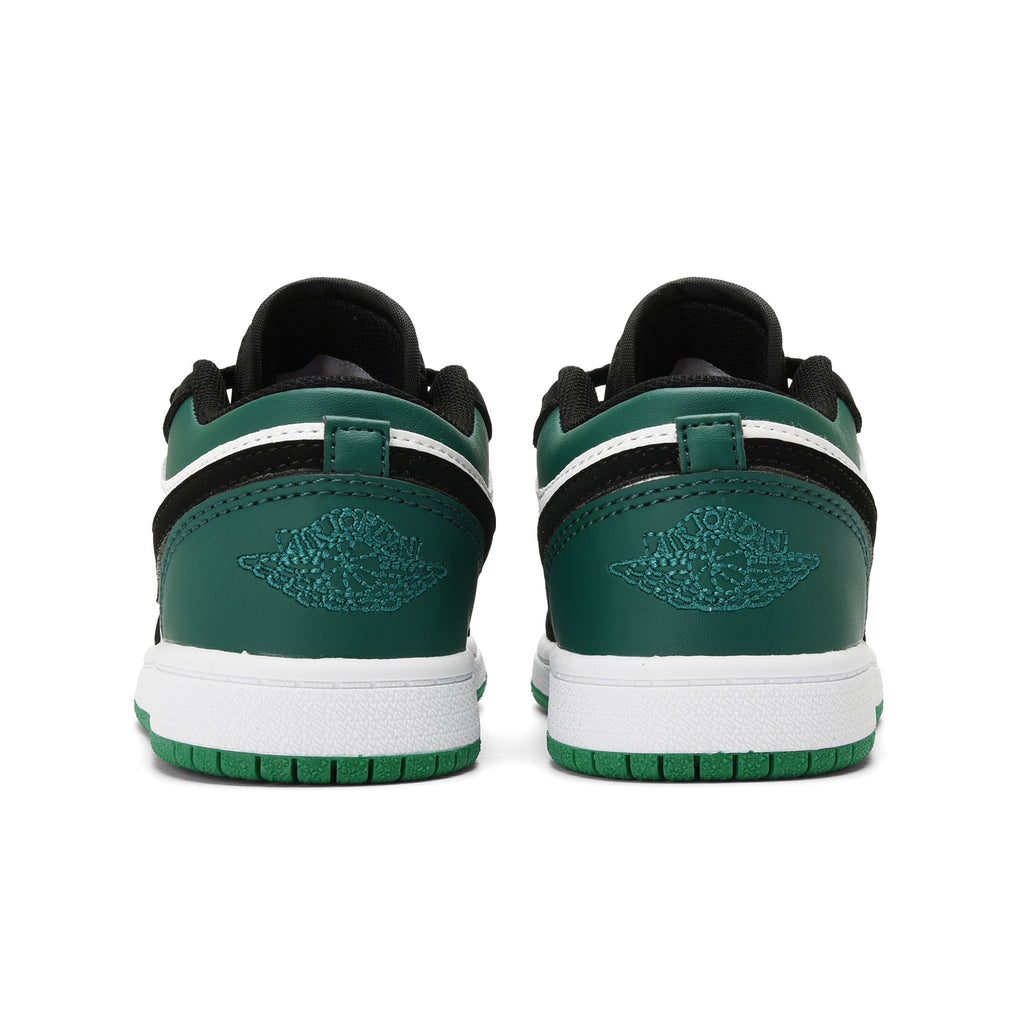Qiaoyi low-top shoelaces" black, white, green"
