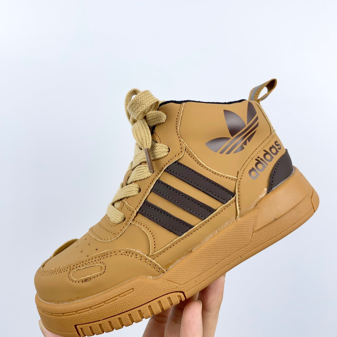 Adidas mid-section sneakers" light brown"