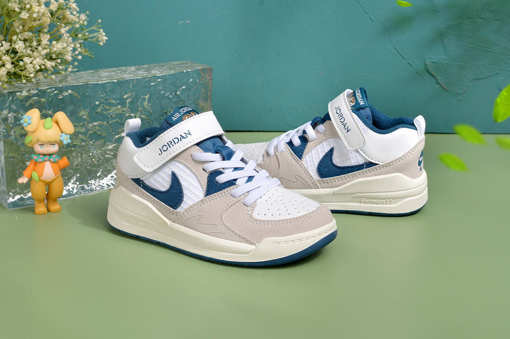 Nike Jordan 90 children's casual shoes" gray, blue"