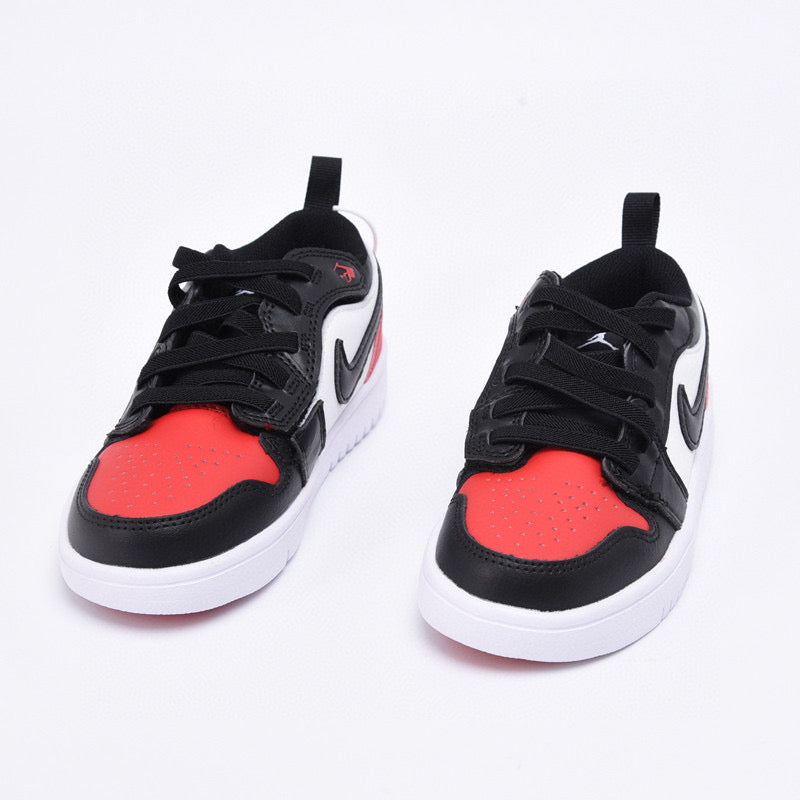 Joe 1 magic buckle children's shoes" white, black, red"