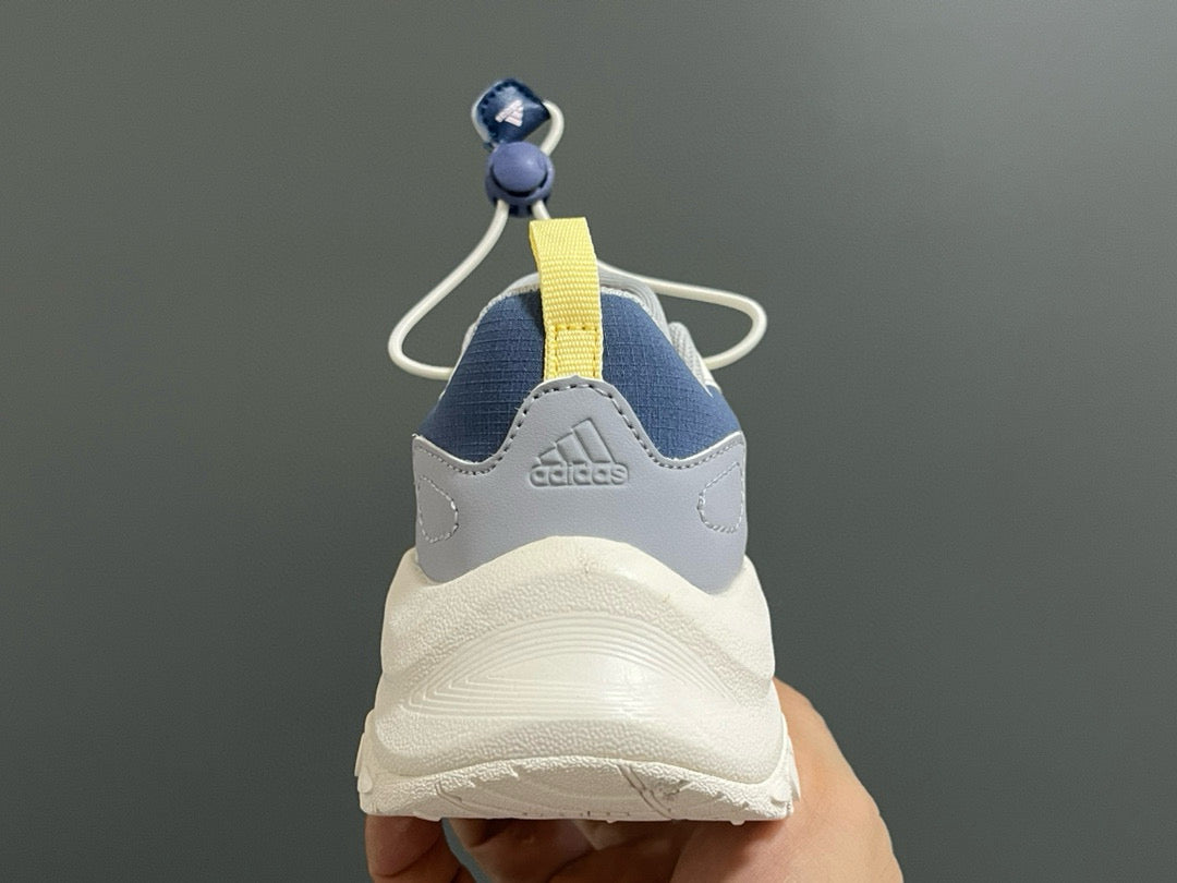 Adidas new elastic buckle children's shoes" white, pink, blue"