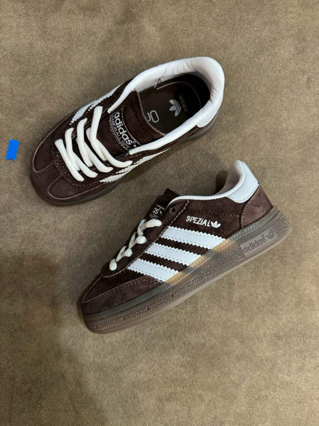 Adidas training 3 generation pig leather children's shoes" brown"