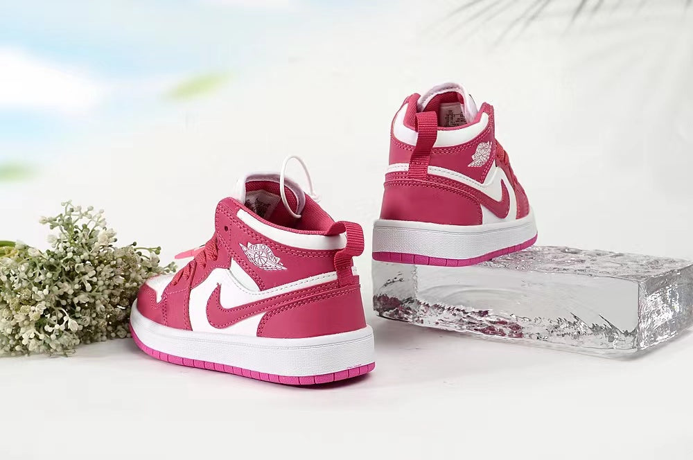 Joe 1AJ1 slip-on shoes for children" white, fuchsia"