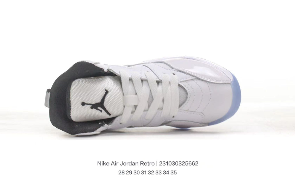 Jordan 612 series" white, light grey, blue"