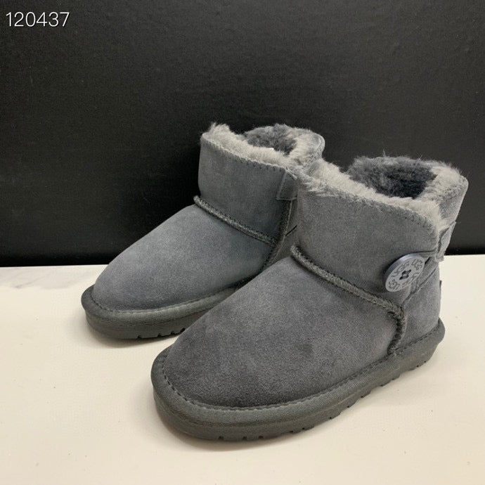 UGG mahogany buckle children's snow boots"  gray"