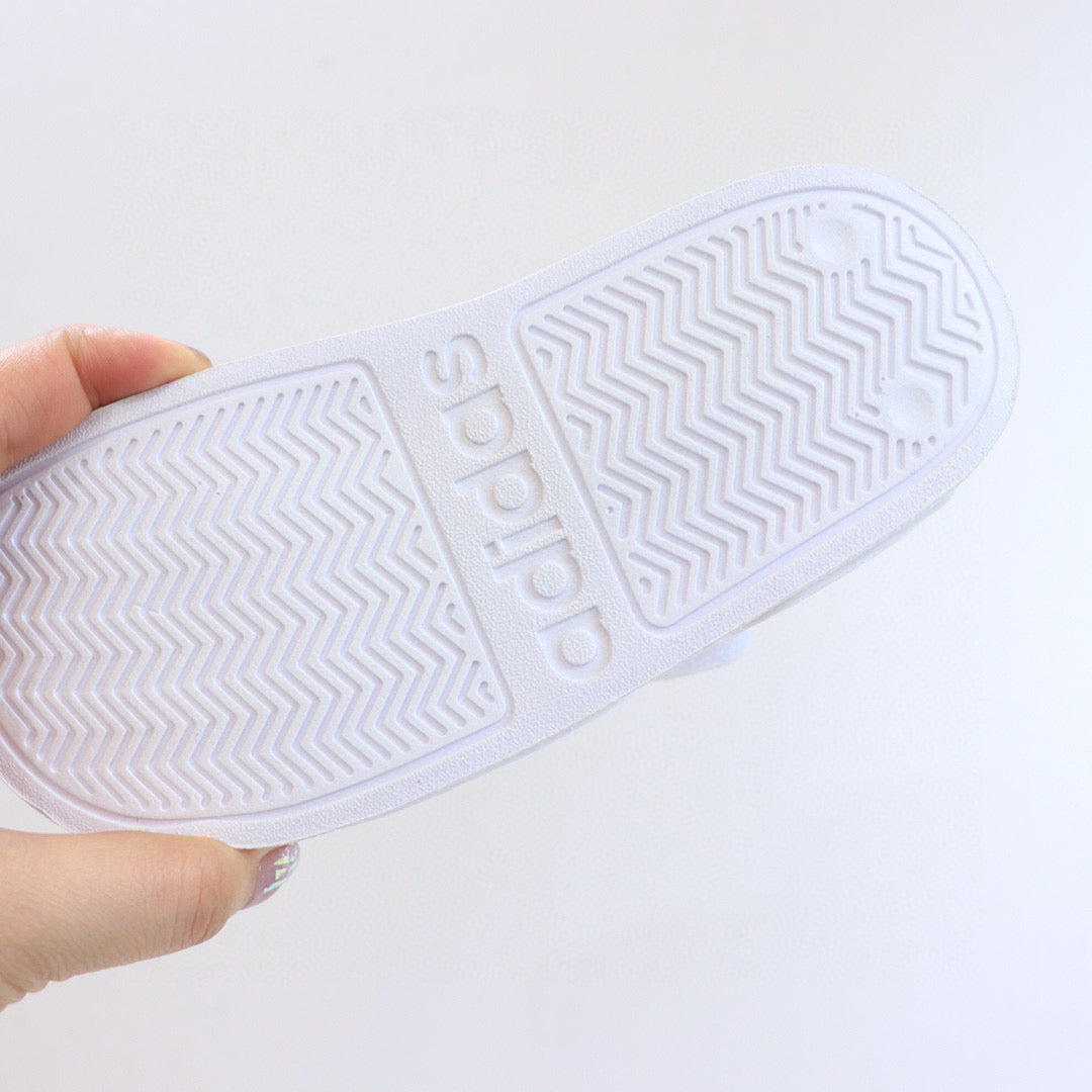 Adidas new open toe" white"