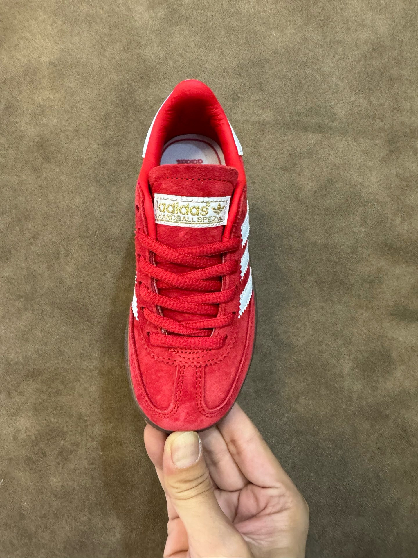 Adidas training 3 generation pig leather children's shoes" red"