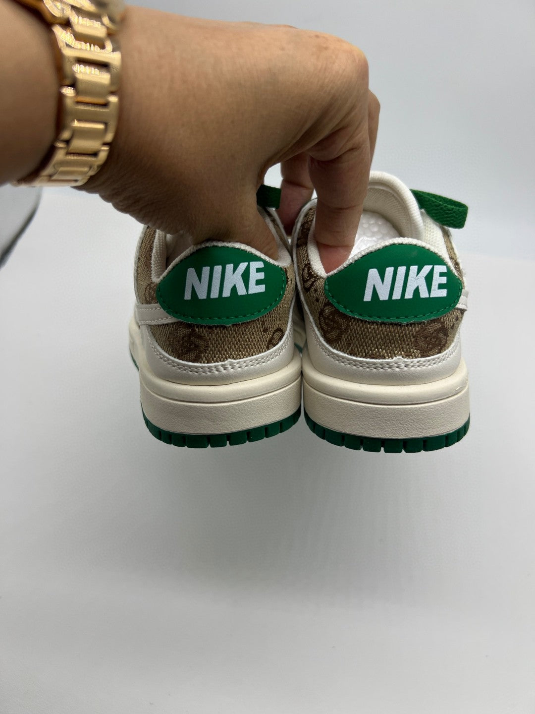 Adidas cute shell toe spring soft bottom sneakers " white, green"