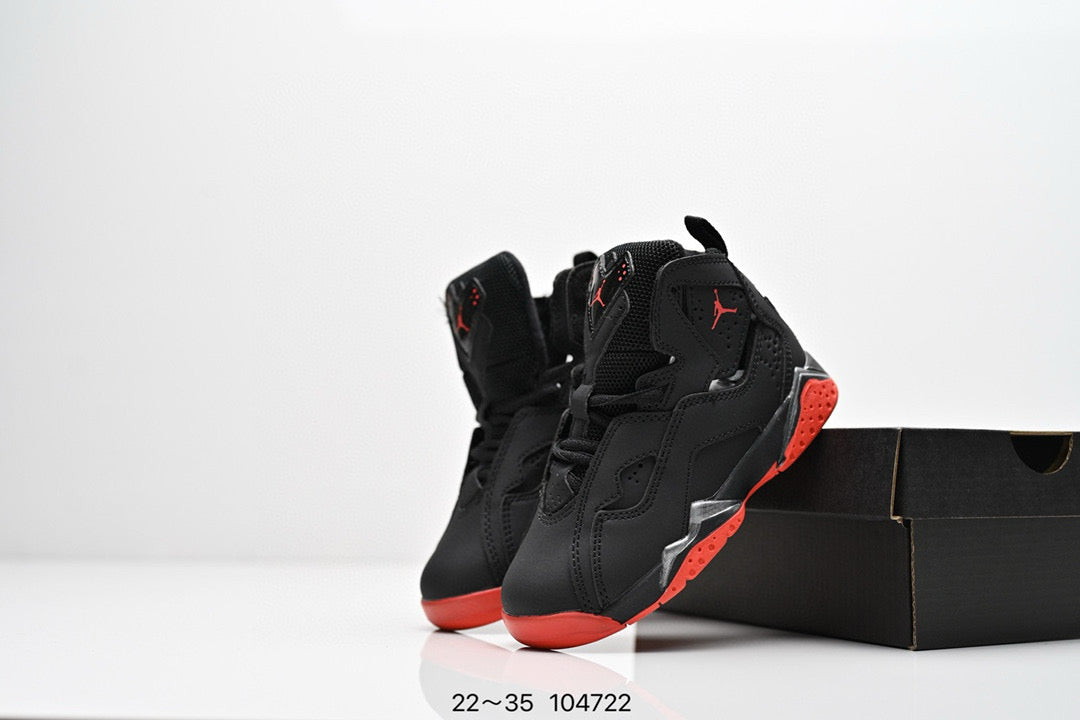 Joe 6 children's basketball shoes" black, orange"
