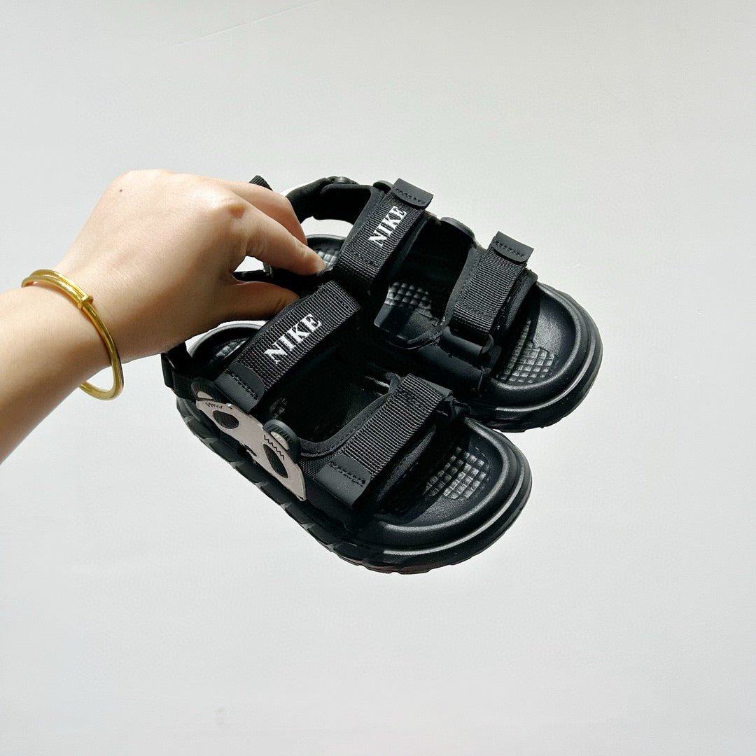 Nike Red Panda Soft Sole Beach Sandals" black"