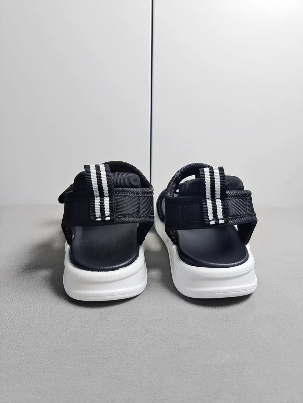 NB double velcro sandals" black"