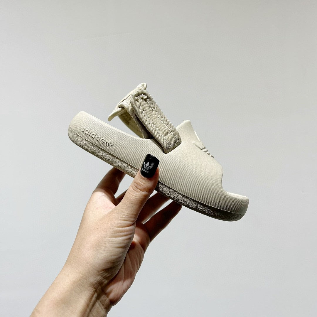 Adidas clover soft thick sole detachable two-wear children's sandals" cream"