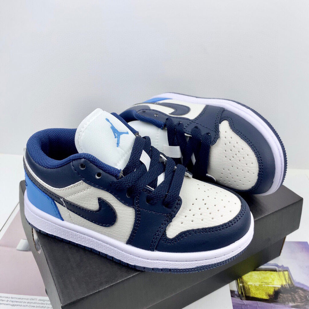 Joe 1 low-top children's shoes" Cream, Navy"