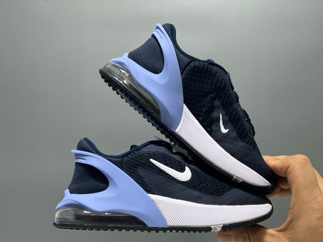 Nike 270 third generation elastic band air cushion children's shoes" Navy"