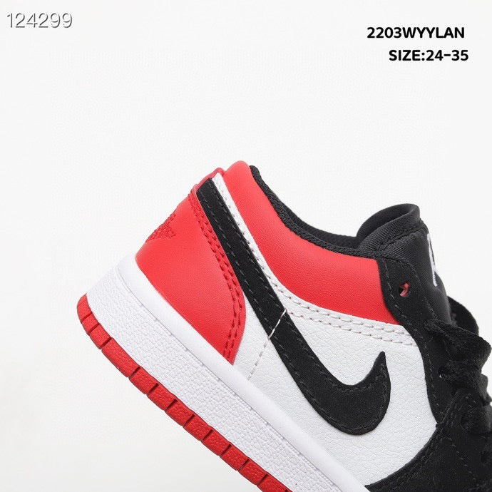 Joe 1 low-top lace-up sneakers" white, black, orange"
