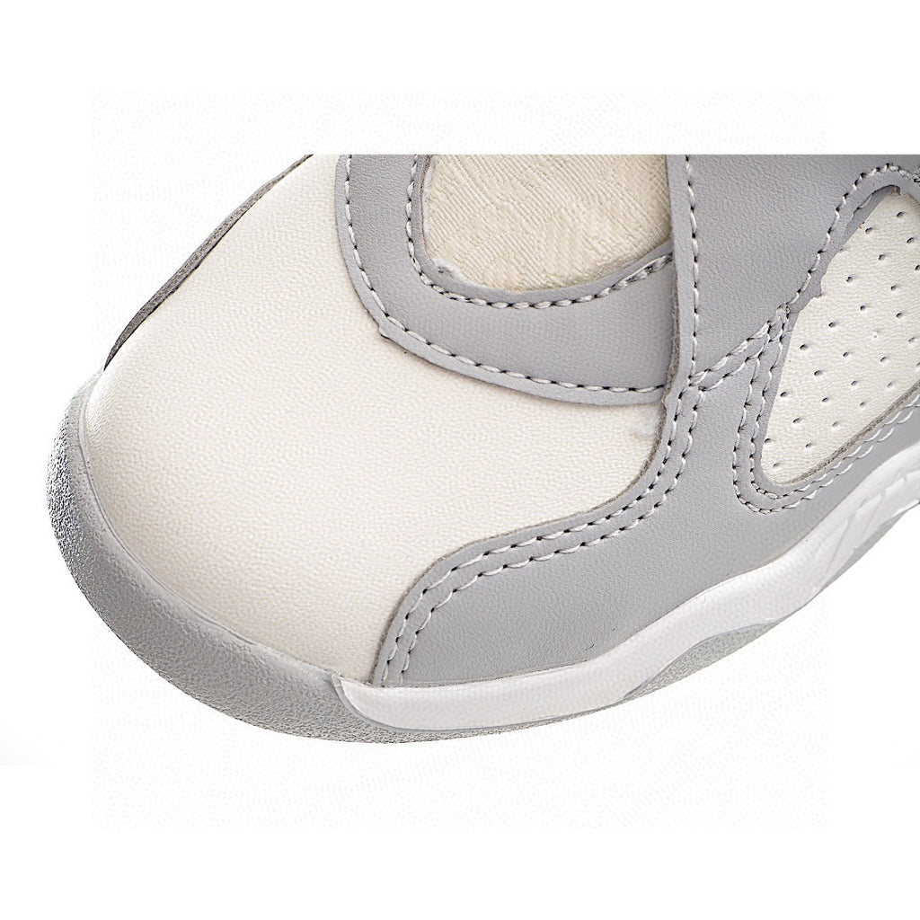 Joe 8 children's shoes sports shoes AJ-8 basketball shoes" cream, light gray"