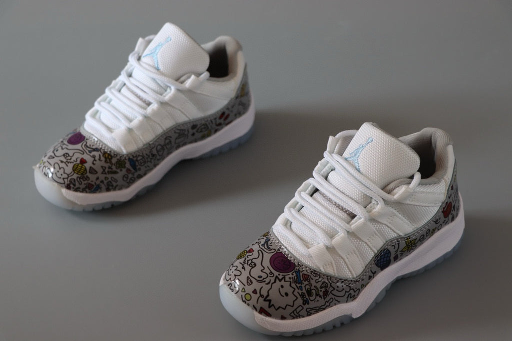 Joe 11 low-top children's shoes" white, gray"