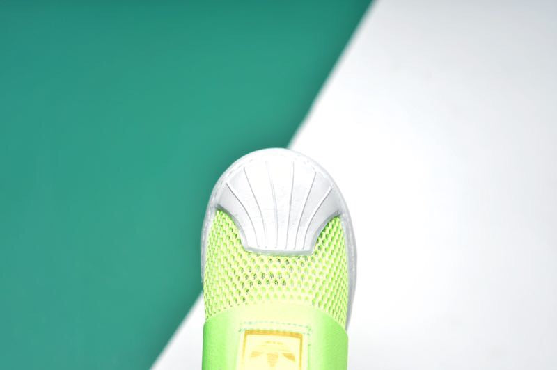 AD one-step soft shell mesh bandage shoes" yellow/ lime green with white"