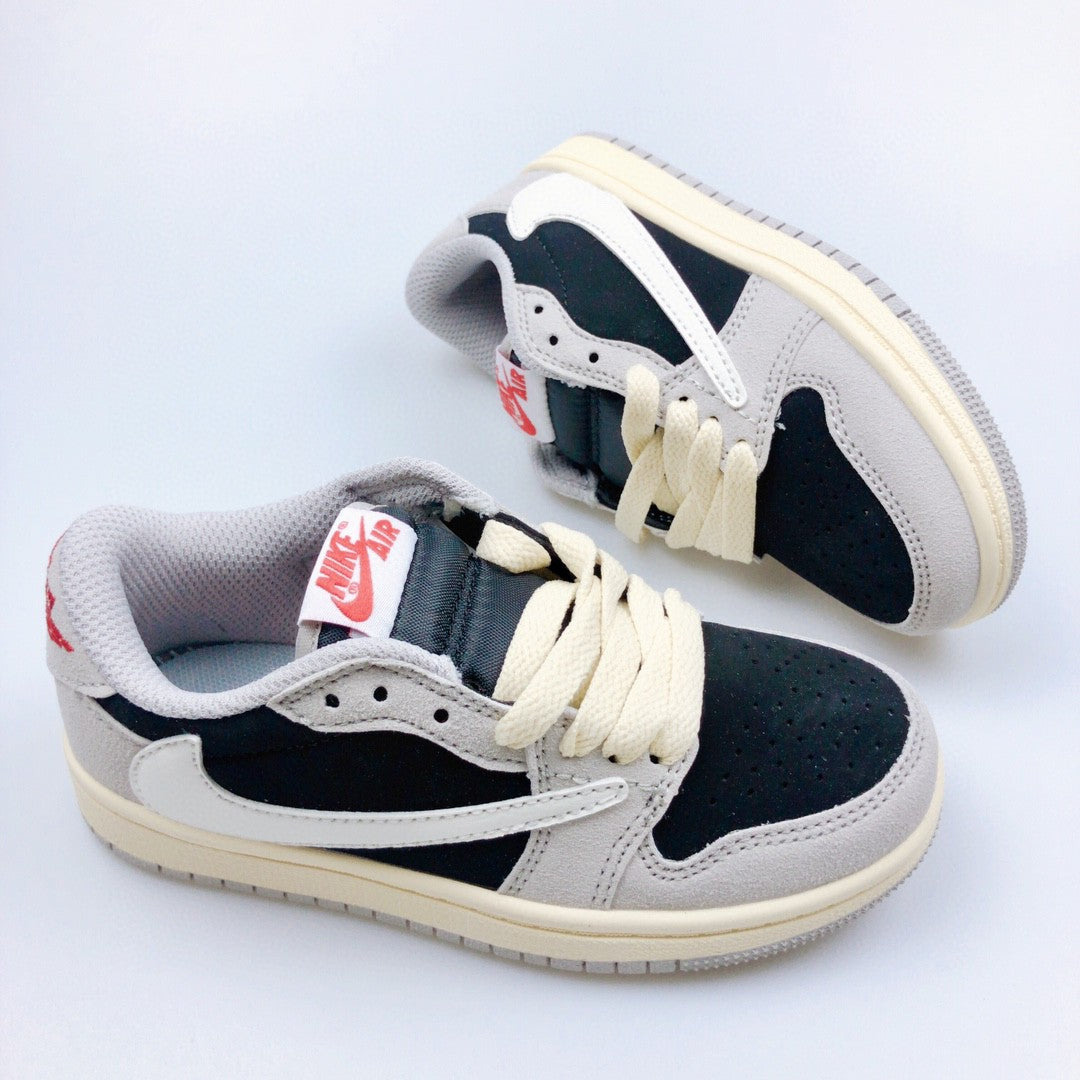Jordan low-top reverse hook black warrior" black, gray, cream"