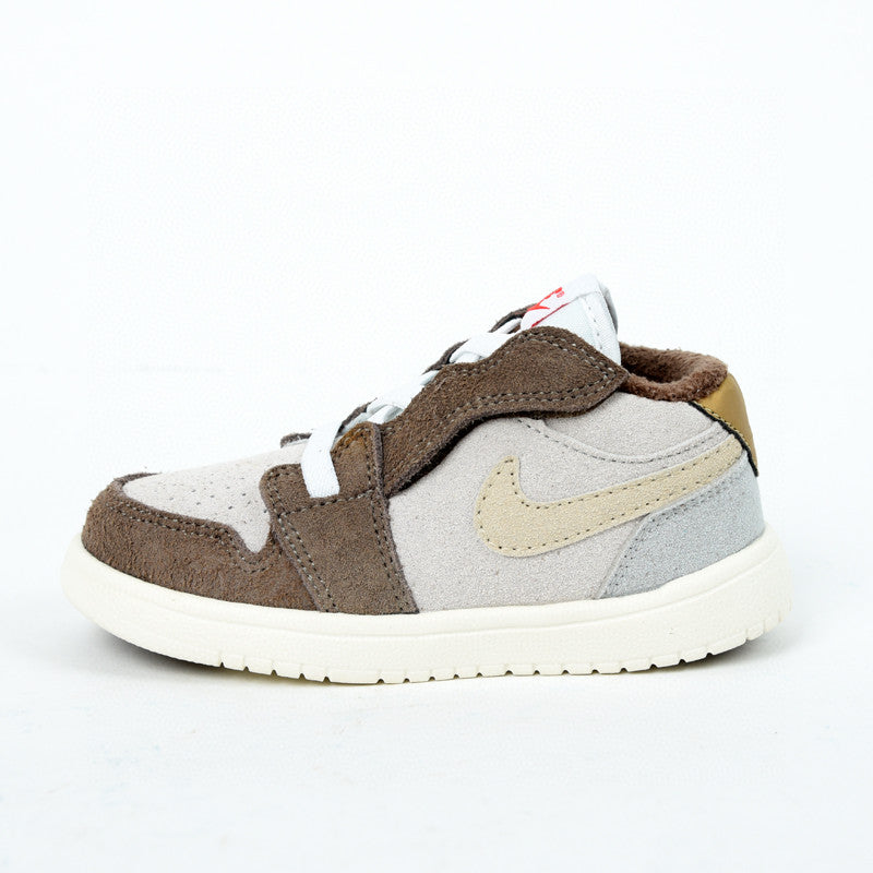 Jordan low top elastic band" brown, light gray'