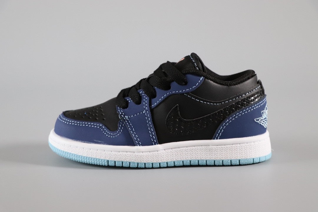Jordan 1 Classic Kids Shoes" black, navy"