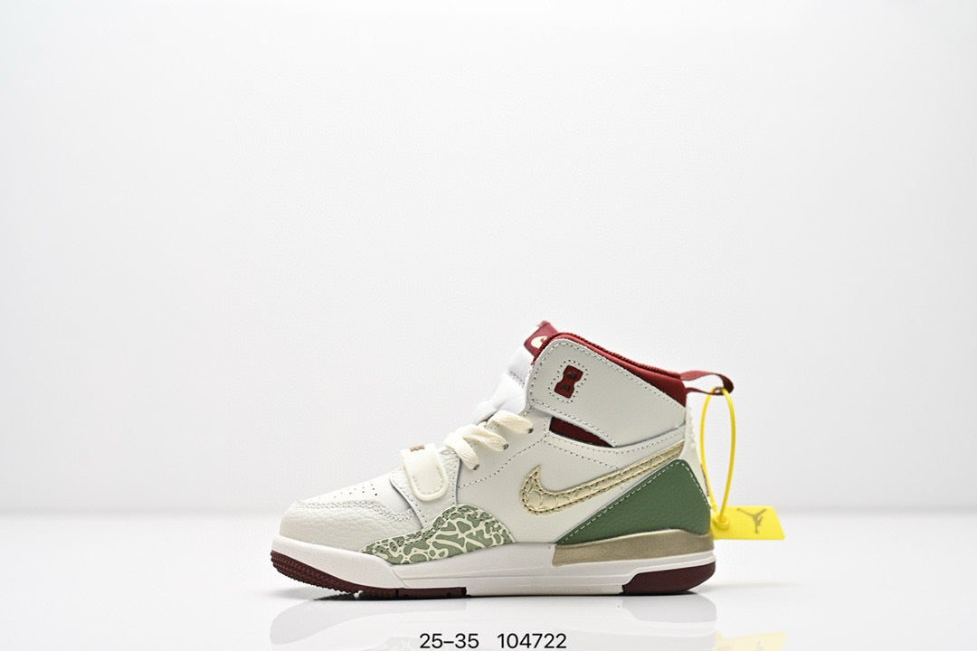 Jordan 312 children's shoes"  light cream, & olive green"