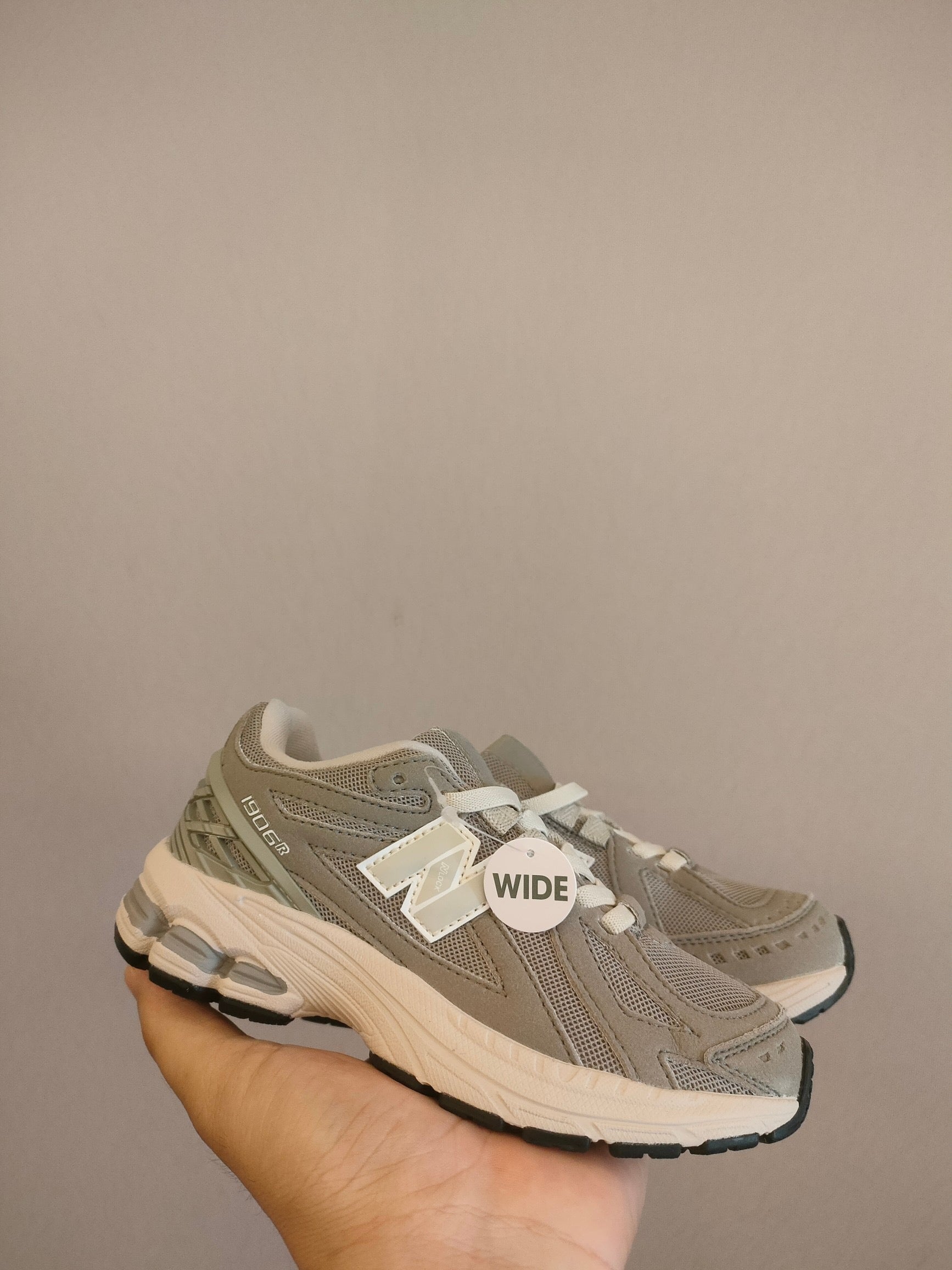 NB1906 parent-child sports shoes" gray, cream"