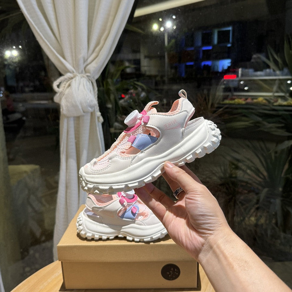 Nike sandals" white, pink"