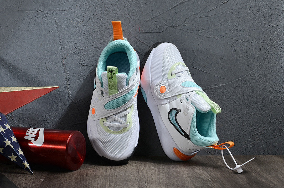 Nike's new UFO slip-on shoes for children" white, Blue"