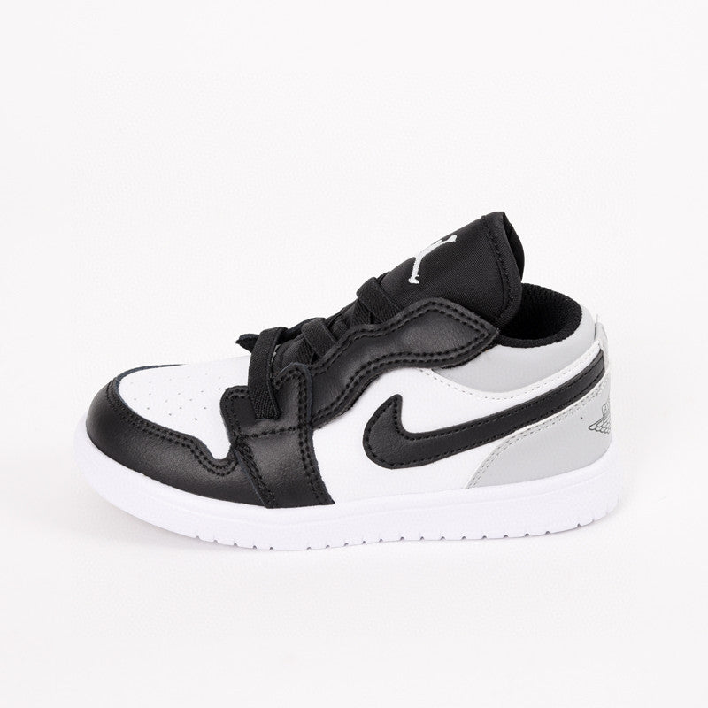 Jordan low top elastic band" white, black, gray"