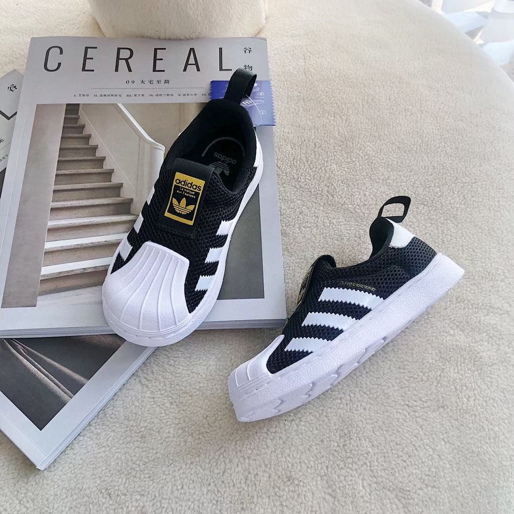 Adidas one-step soft mesh shoes for children"black"