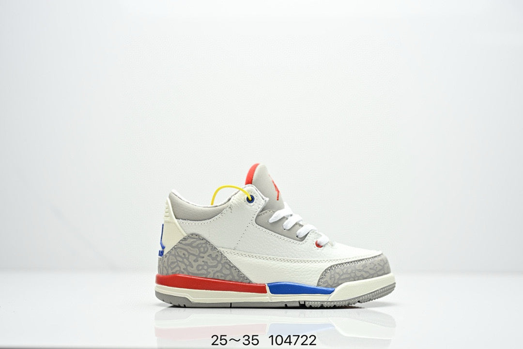 Joe 3" white, red, blue"