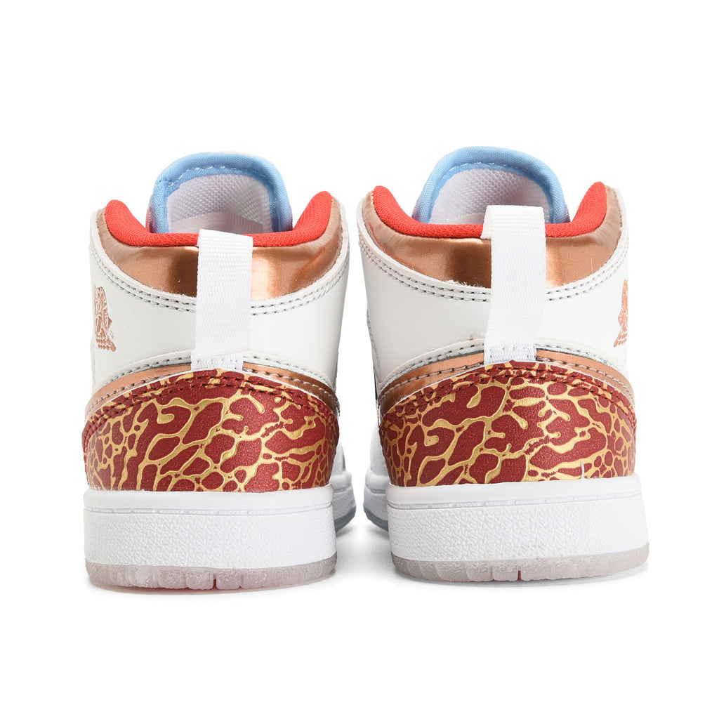 AJ-127" white, brown, green"