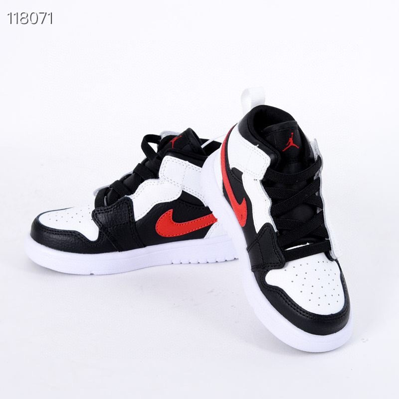 Jordan high top elastic band" white, black"