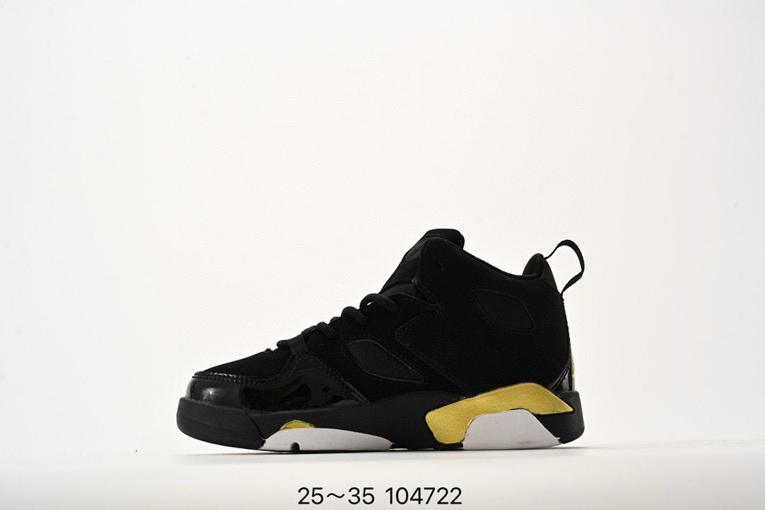 Jordan Fltclb91 series basketball shoes" black, gold"
